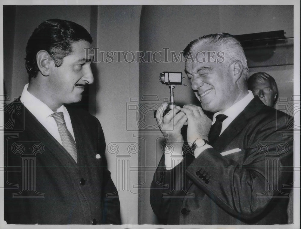 1961 Paris, director Vittorio De Sica &amp; Don Jaime de mora Aragon - Historic Images