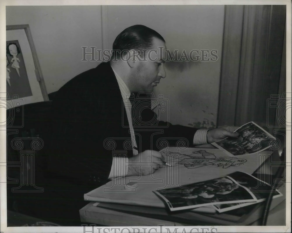 1940 Press Photo Jan Kaprialik at work - Historic Images