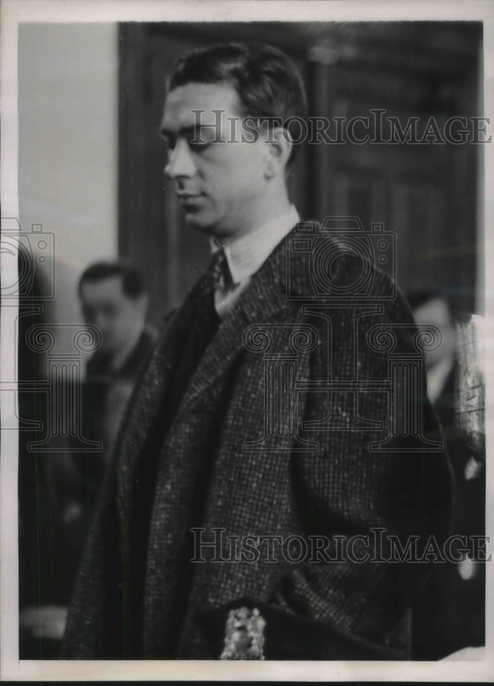 1939 Press Photo John Strachen Pleads Guilty To Beating Three-Year-Old Son-Historic Images