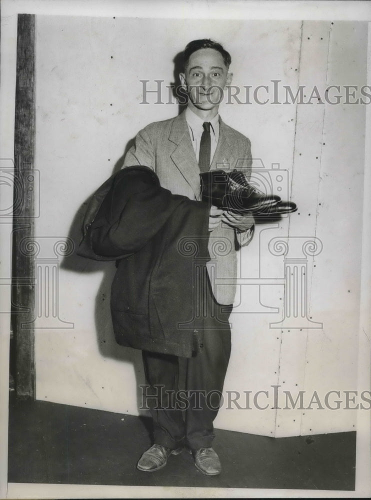 1933 Press Photo George Gites, first of the Bonus Army picketers in D.C. - Historic Images