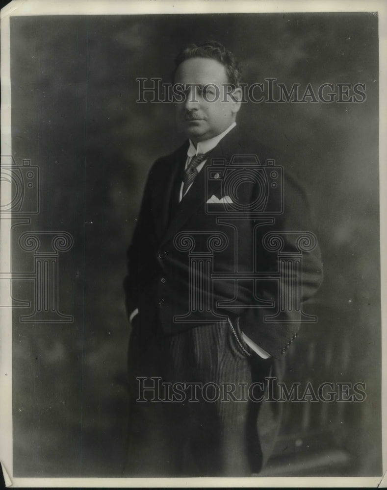 1930 Press Photo Fernando C. Fuchs, Minister of Finance - Historic Images