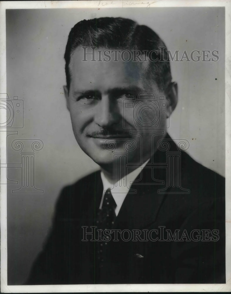 1940 Press Photo Wilbur Shaw Manager of Aeronautical Division of Firestone - Historic Images