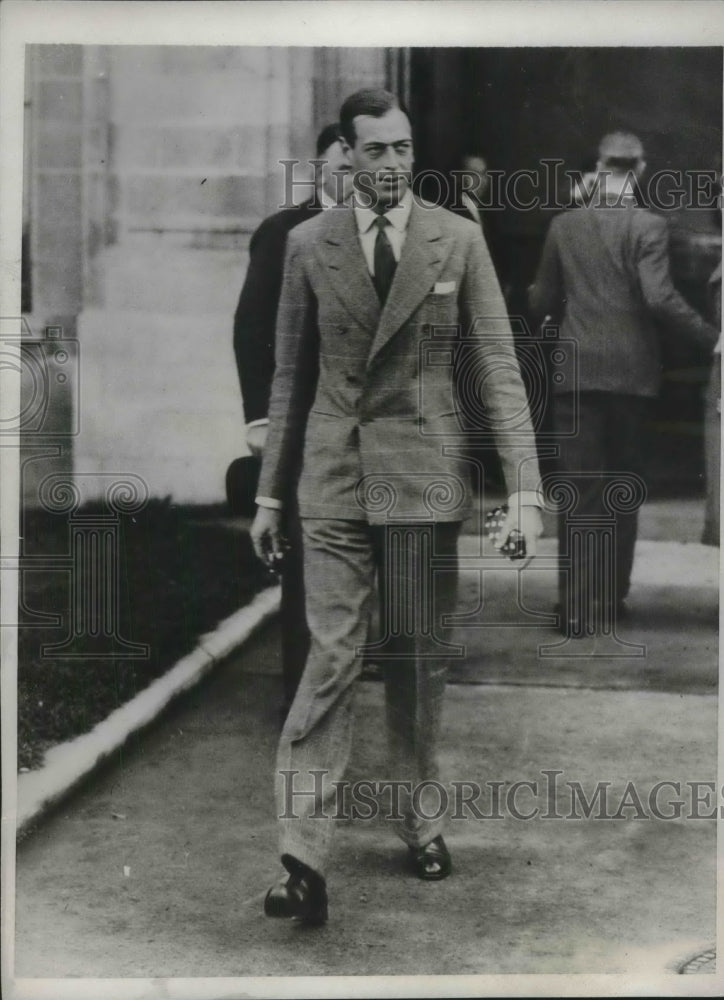 1932 Press Photo Prince George of England to fly to Sweden - Historic Images