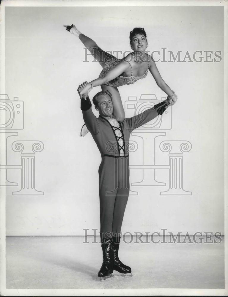 1960 Press Photo Glenn and Colleen, Shipstads and Johnson Ice Follies-Historic Images