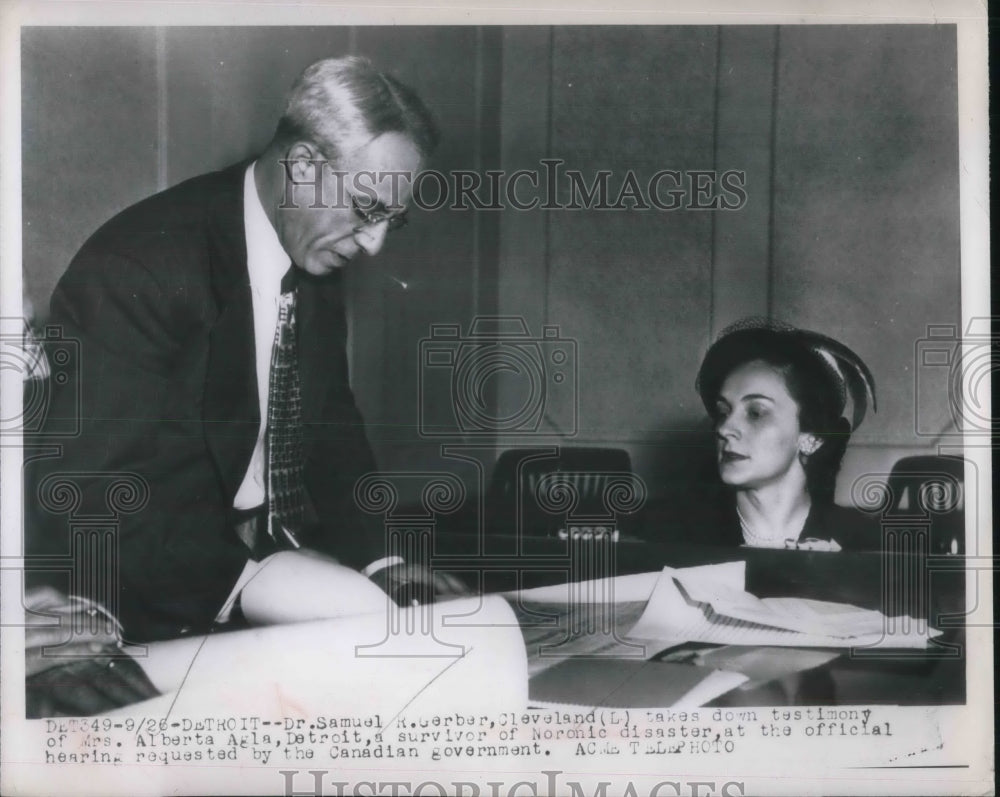 1949 Detroit Samuel Gerber Albert Agla Trial - Historic Images