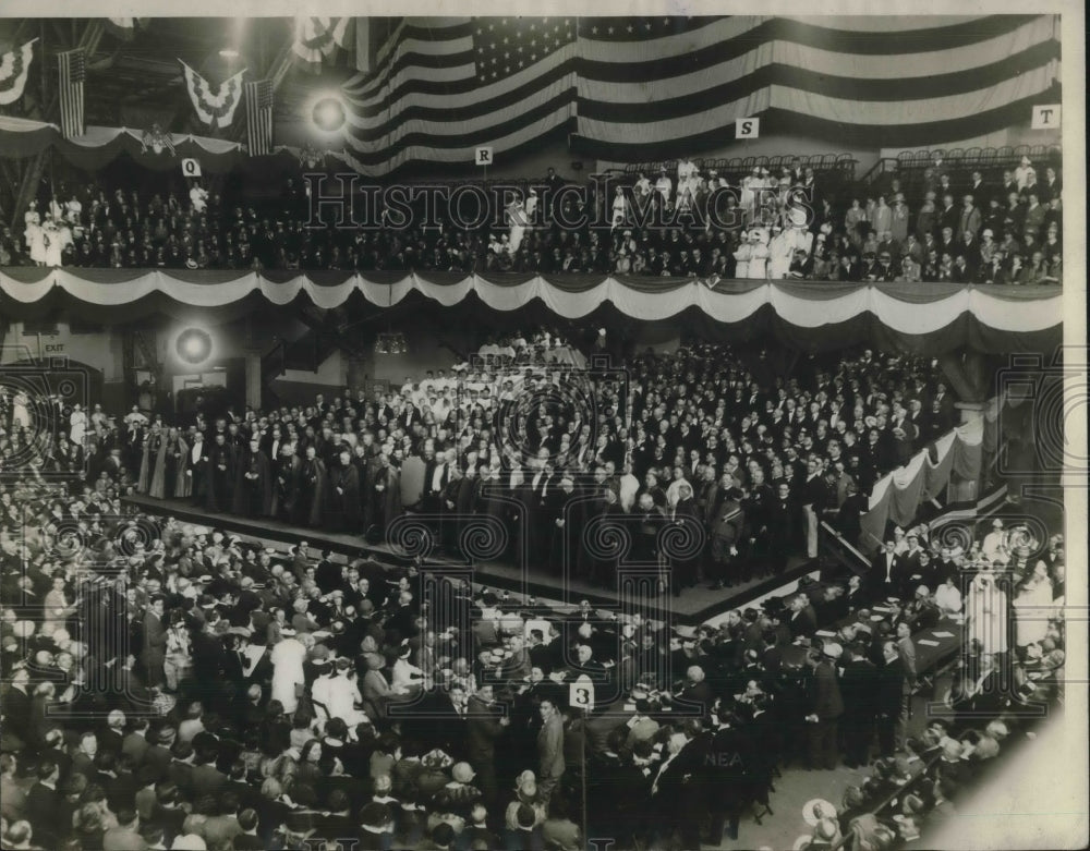 1926 Press Photo general view of Chicago&#39;s welcome to the Congress in Coliseum - Historic Images