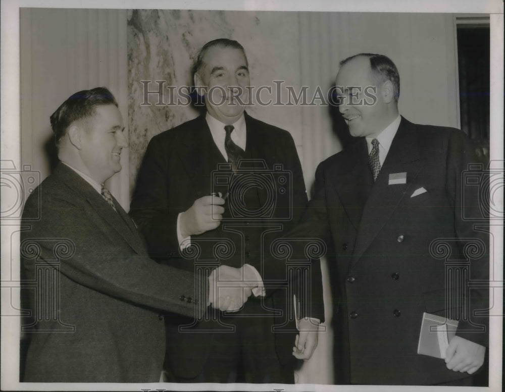 1938 Press Photo President of the Lake side steel company Pau Coddington - Historic Images