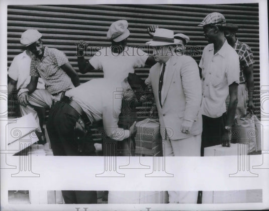 1955 'mule trains' hired by dept. stores during worker strike - Historic Images