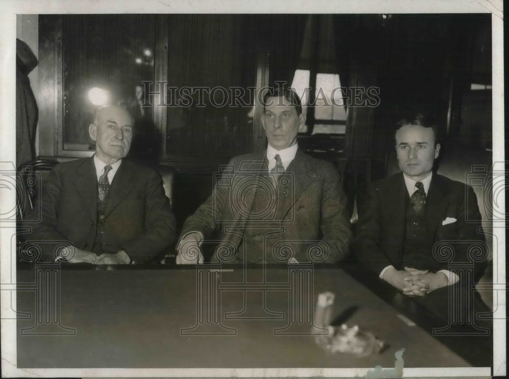 1931 Press Photo Edward Finney RayWilbur Northeutt ely-Historic Images