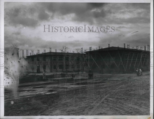 1946 A General View Of The Barracks The Camp Is Named Camp Duppel - Historic Images