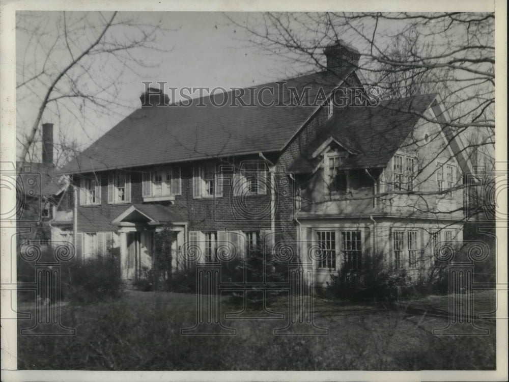 1932 Press Photo Home of Claude J.Peck, at Cleveland Heights, Ohio - Historic Images