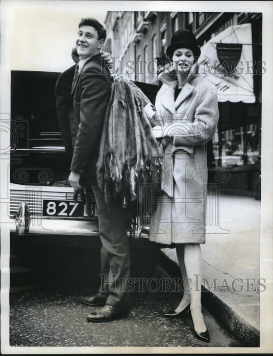 1962 Press Photo 'Koala' coat designed for the Macintosh Group of London-Historic Images