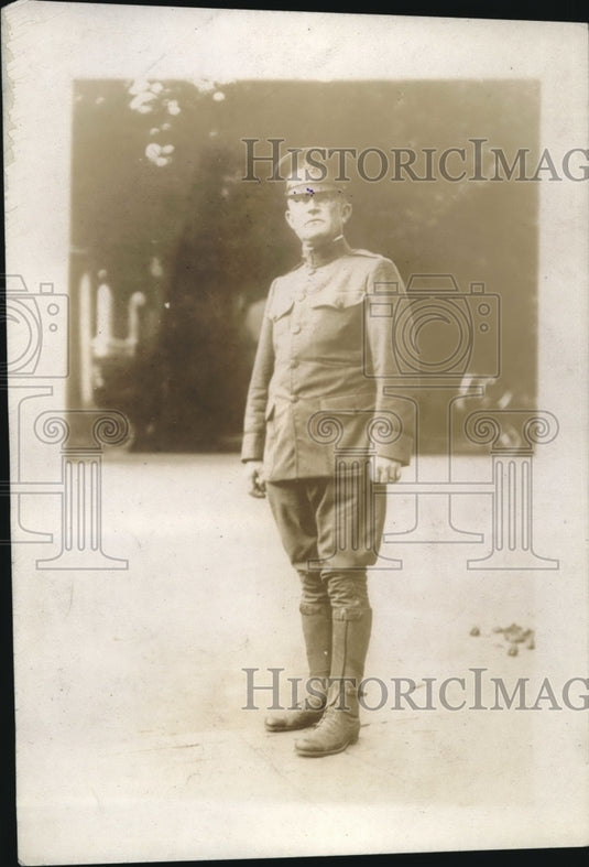 1918 Press Photo Major Frank Smith Military Postman Actively Served in France-Historic Images