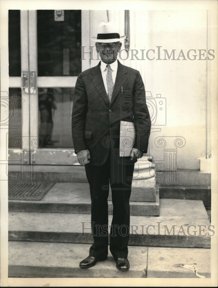 1933 Press Photo Rear Admiral William H Standley Chief of Navy Operations - Historic Images