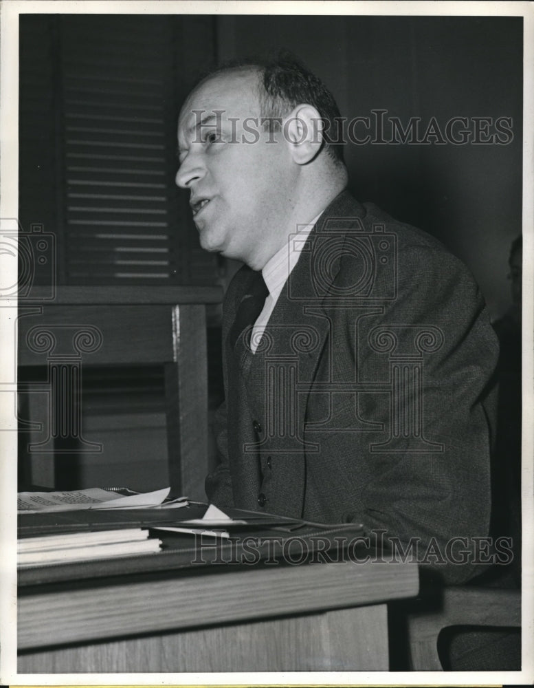 1941 Press Photo William Schneiderman, State Secy of Communist Party, witness - Historic Images