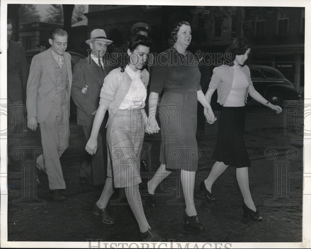 1941 Press Photo Held for Slaying, Hebert Coz, Ida May Price, Leona Cunningham-Historic Images