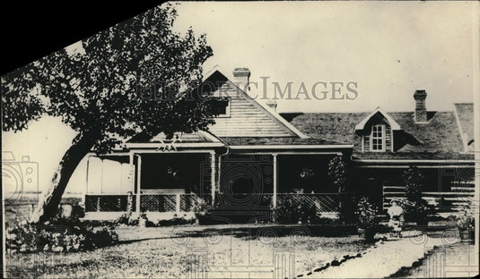 1924 Child Pushing Stroller at Ranch of Prince of wales in Canada - Historic Images