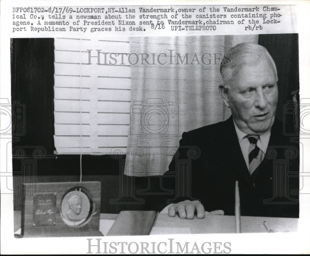 1969 Allen Vandermark of Vandermark Chemical - Historic Images