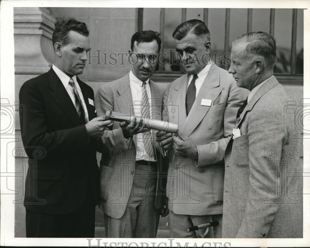 1941 Press Photo Howard Kemp, Arthur Guise, Lewis Barrows, Stanwood Hanson - Historic Images