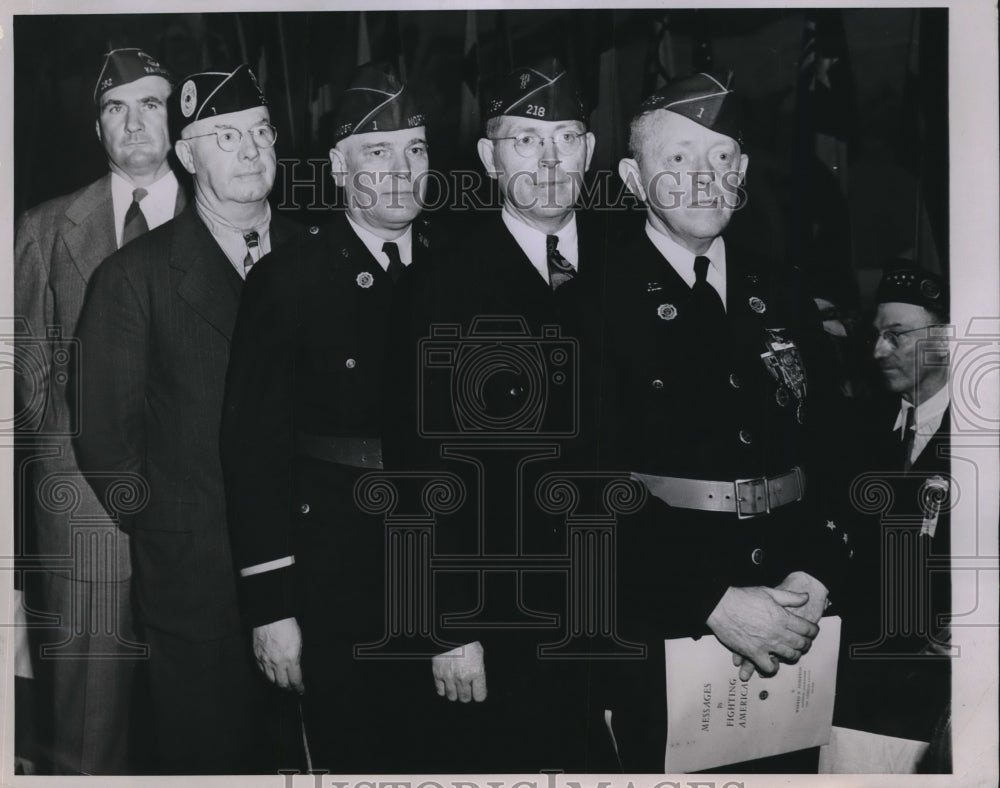 1944 Press Photo Vice commanders at the American legion convention Chicago - Historic Images