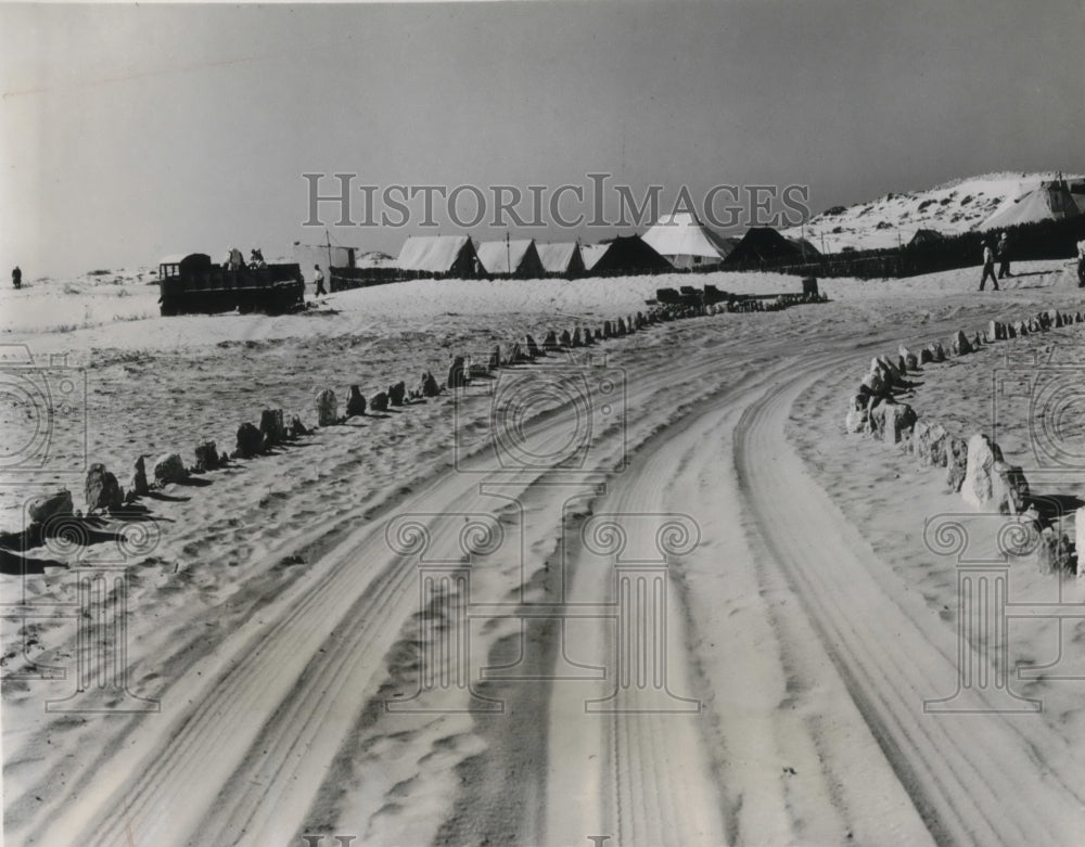 1960 Press Photo Esso Libya Contractor Camp in Marsa El Brega - nec01492 - Historic Images