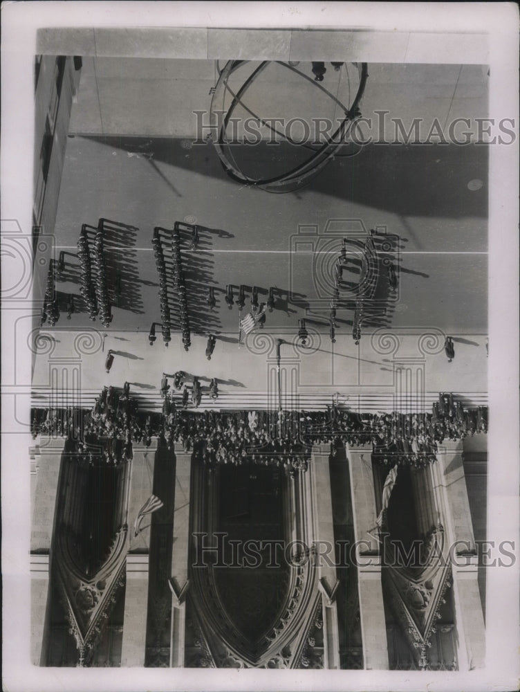 1937 Press Photo NYC, St Patrick&#39;s Cathedral, parade in honor of St Patrick - Historic Images