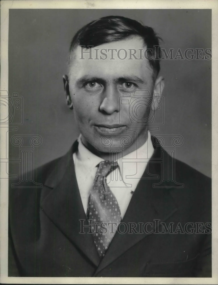 1933 Press Photo Charles Vajner Marshal Elect Of Orange - Historic Images