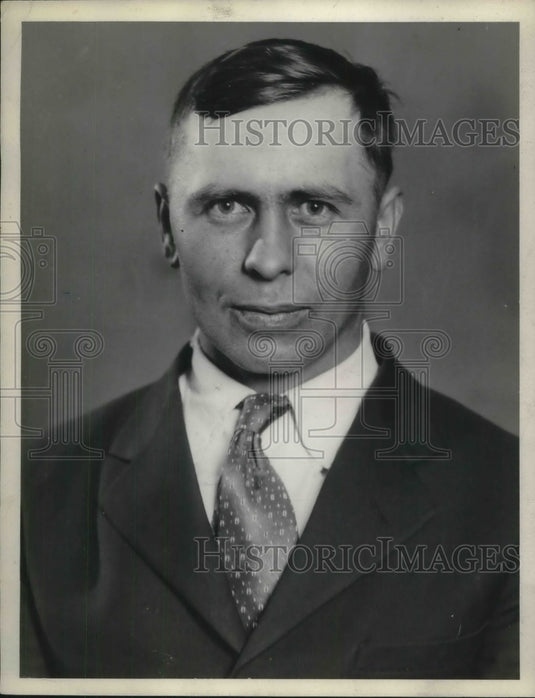 1933 Press Photo Charles Vajner Marshal Elect Of Orange - Historic Images