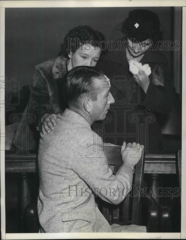 1937 Press Photo Floyd Hunt on trial for killing his wife, Christina - Historic Images