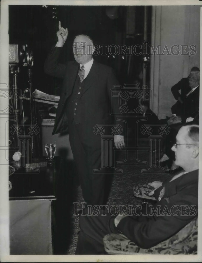 1933 Press Photo William Green, president of AFL, opens AFL convention in D.C. - Historic Images