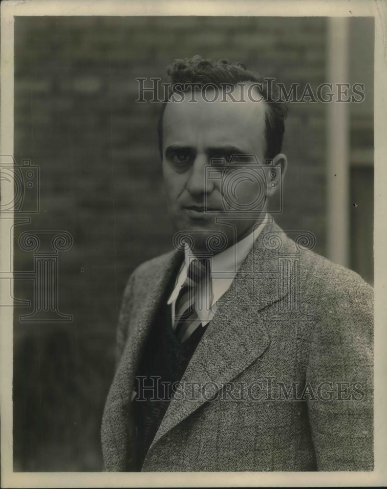 1929 Press Photo Aeronautical Engineer Jerry Vrilter Who Built Worlds Fastest-Historic Images