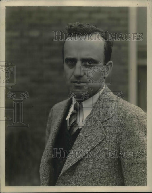 1929 Press Photo Aeronautical Engineer Jerry Vrilter Who Built Worlds Fastest-Historic Images