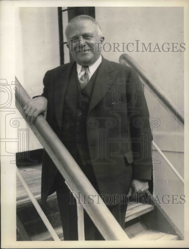 1933 Press Photo Dr Henry Moskowitz Chairman of Executive Committee American - Historic Images