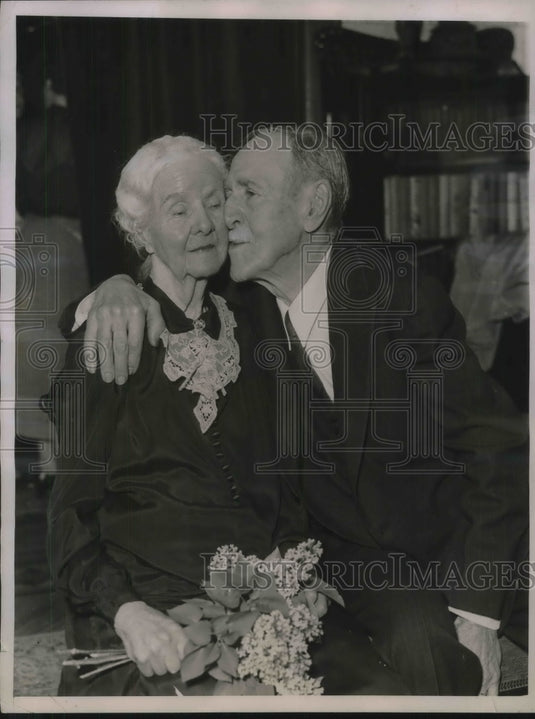 1936 Married 70 Years Mr & Mrs George Lurcott Married in England - Historic Images