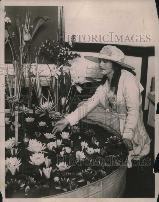 1923 Press Photo Marie Cooney Lilly Queen of Los Angeles - Historic Images