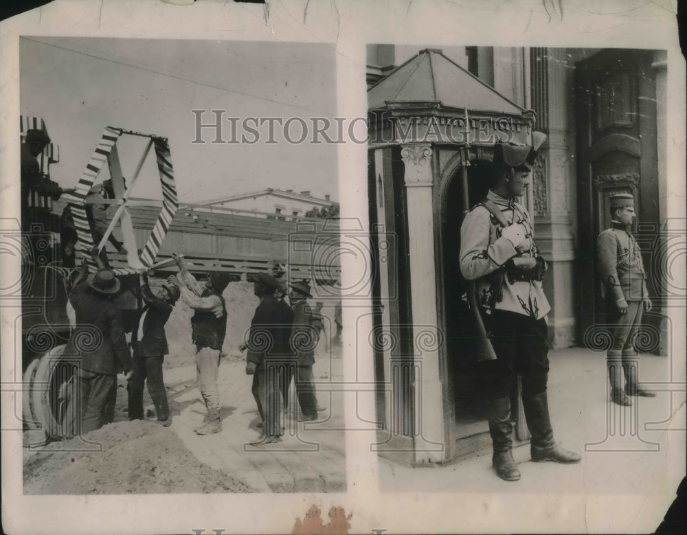 1922 Press Photo Royal Guards in Delgrade, Serbia-Historic Images