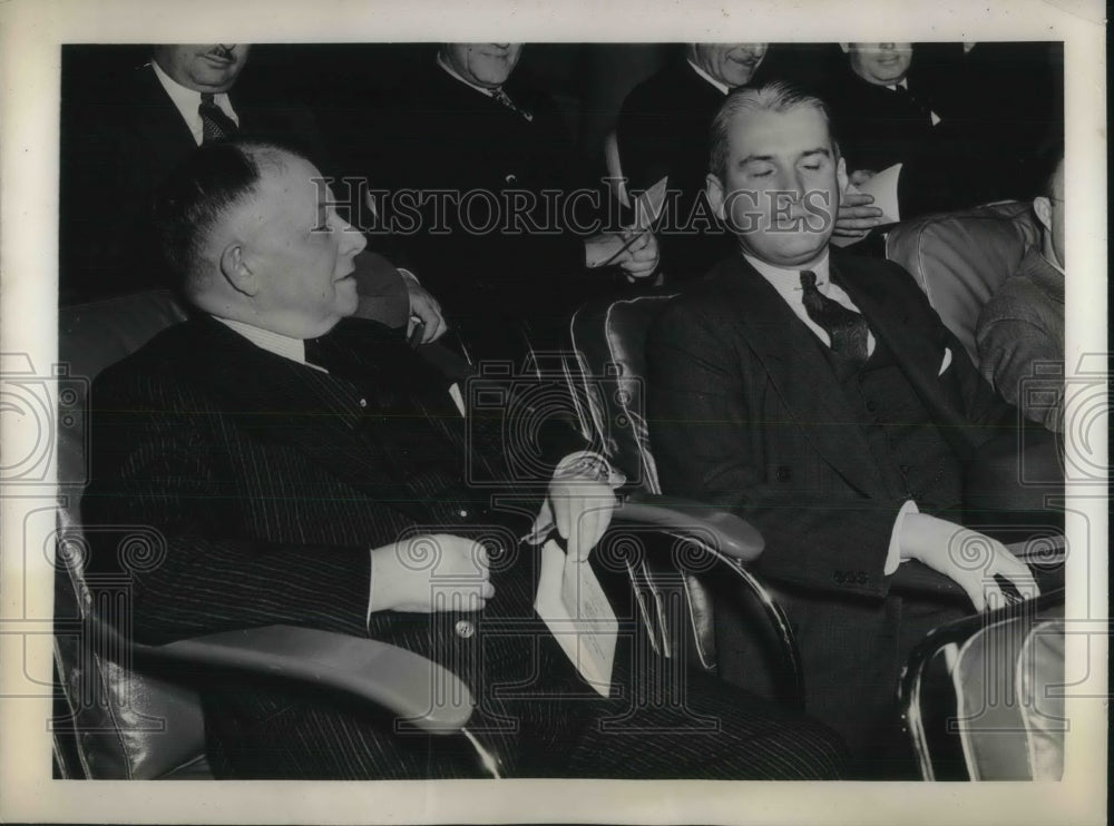 1938 Press Photo Atlantic City, NJ Dr George Hassin, Dr Eric Oldberg, AMA-Historic Images