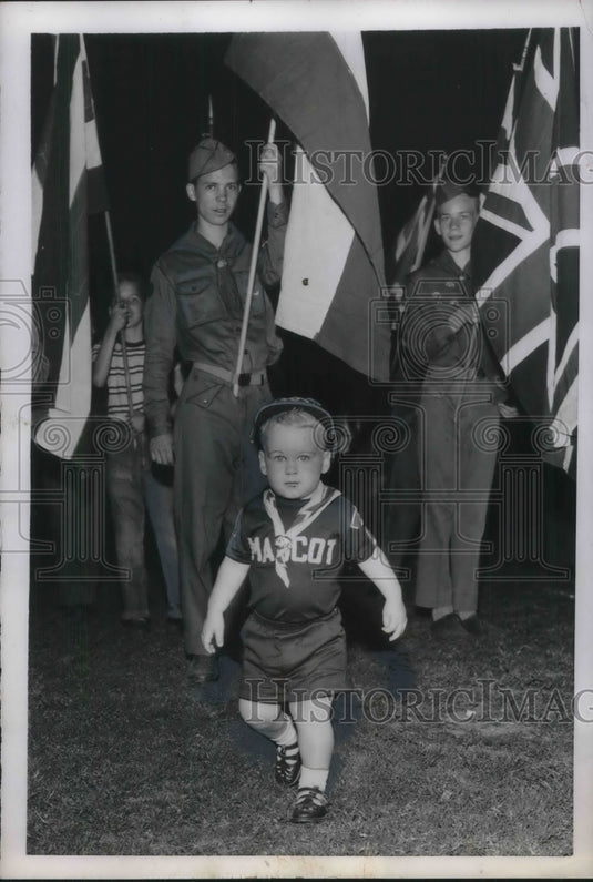 1955 Boy Scouts & Kent Turner at jamboree in Atlanta, Ga - Historic Images