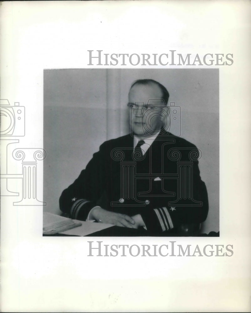 1944 Vice Admiral Edmund Weidemann Burrough Born in Camden, New J - Historic Images