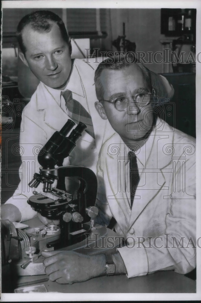 1955 Press Photo Pasadena California Carlton Schwerdt Fredrick Schaffer