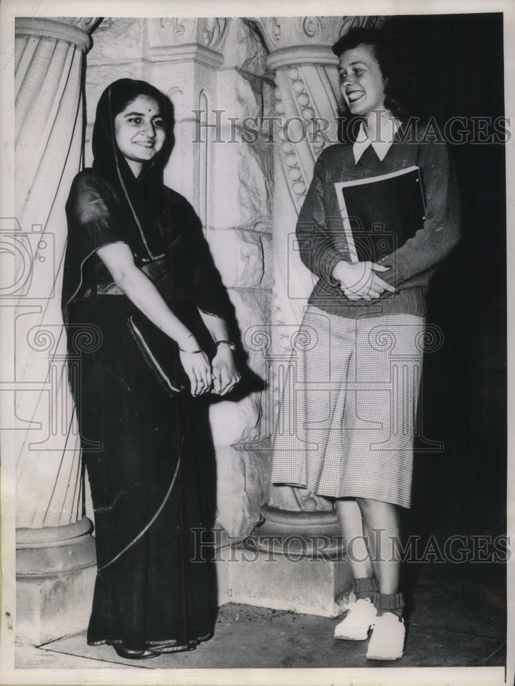 1947 Meda Yodh, first Indian coed at Stanford University - Historic Images