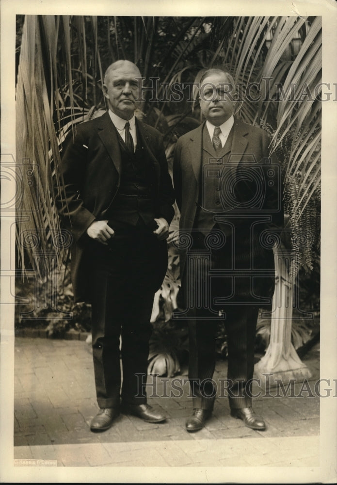 1923 Press Photo John Barton Payne Chairman Red Cross & Charles Warren Amb Japan-Historic Images