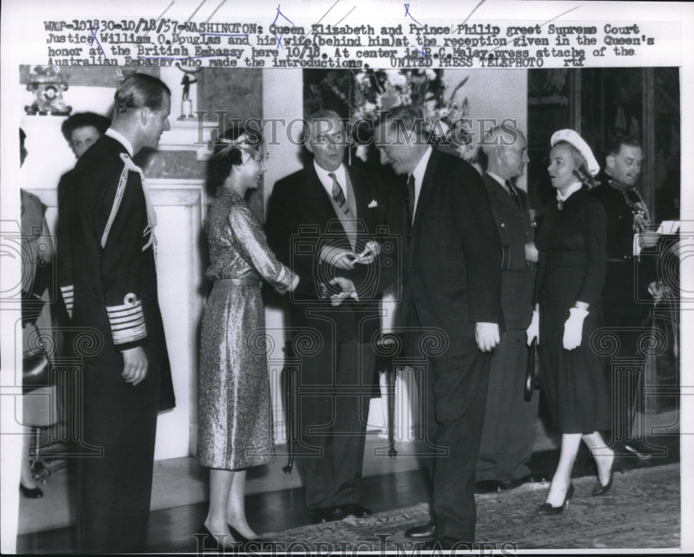 1957 Queen Elizabeth &amp; Prince Philip in Washington DC-Historic Images