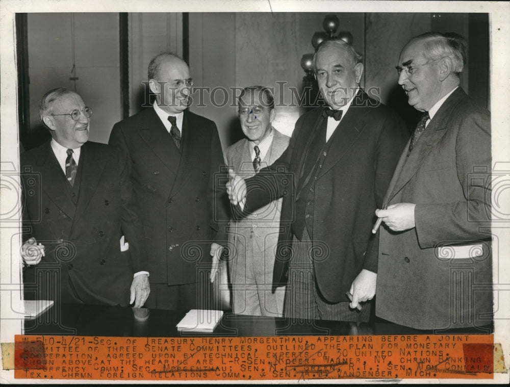 1944 Henry Morgenthau Treasury Secretary Monetary Cooperation Plan - Historic Images