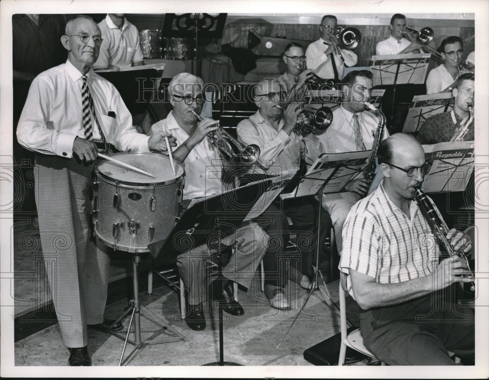 1960 Old Timer Band Playing Together - Historic Images