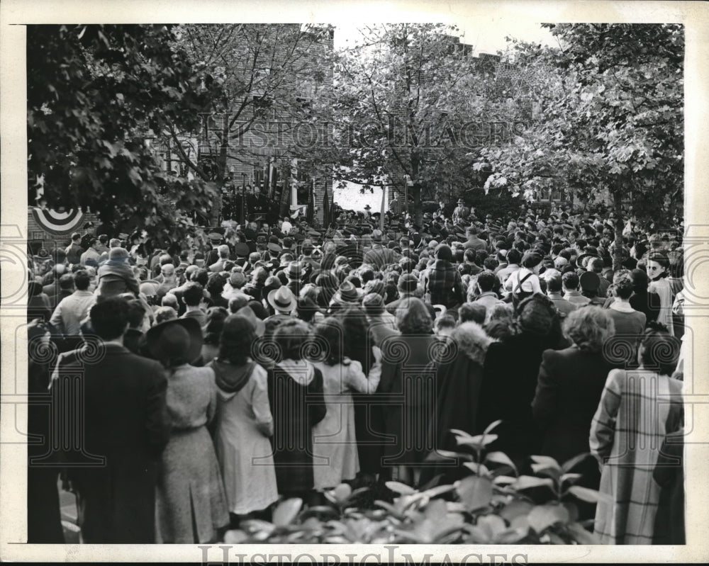 1942 New York Celebrates Meyer Levin Day in Brooklin - Historic Images