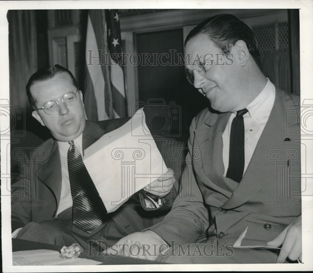 1942 James Dornes Jr. and Paul A. Porter Discuss Rent Price Ceilings - Historic Images