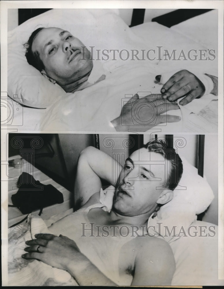 1939 Indiana State Penitentiary Employees Hurt in Battle - Historic Images