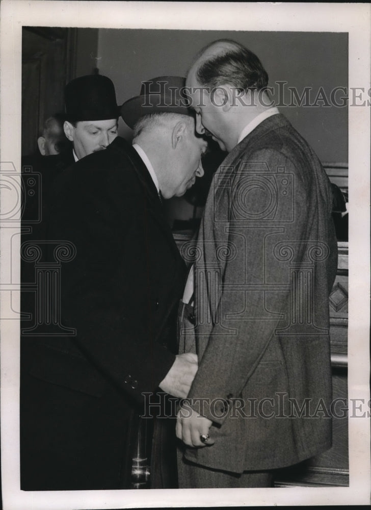 1938 Press Photo Hugo G Campagnoli Charged with Stealing $165,248 Brokerage Hous - Historic Images