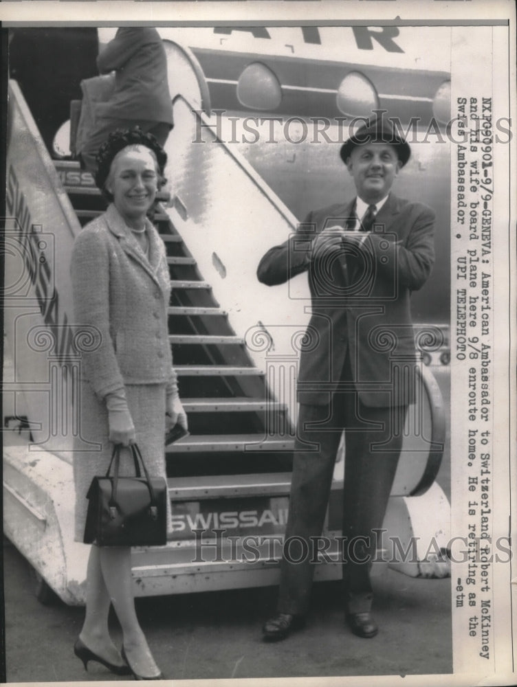 1963 Press Photo Ambassador to Swiss . Robert McKinney ready to retire - Historic Images